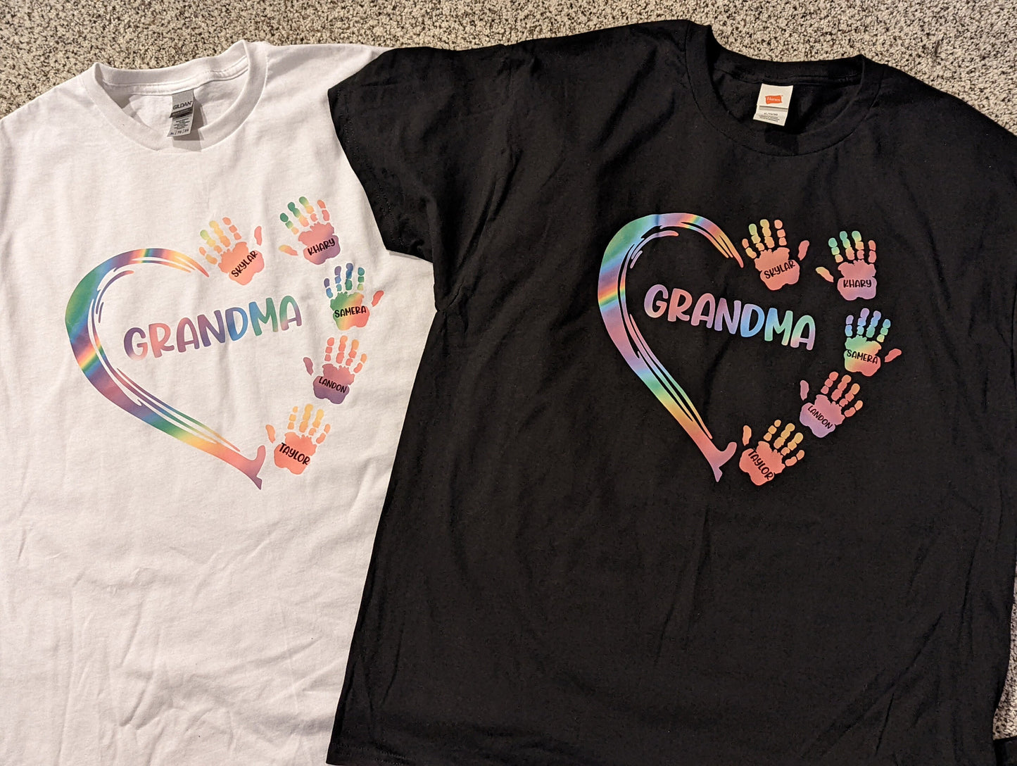 Grandma Heart/Handprints T-shirt