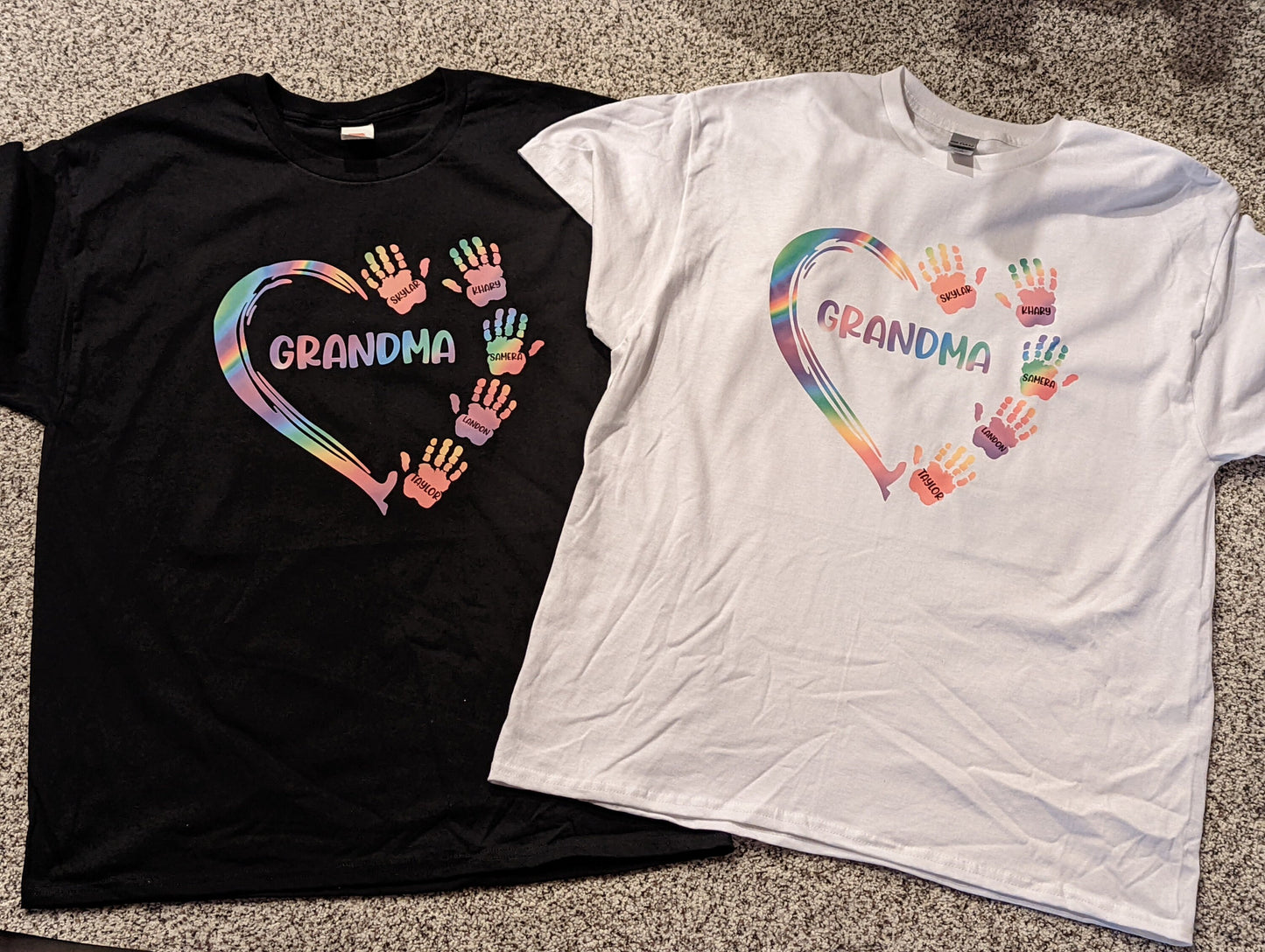 Grandma Heart/Handprints T-shirt
