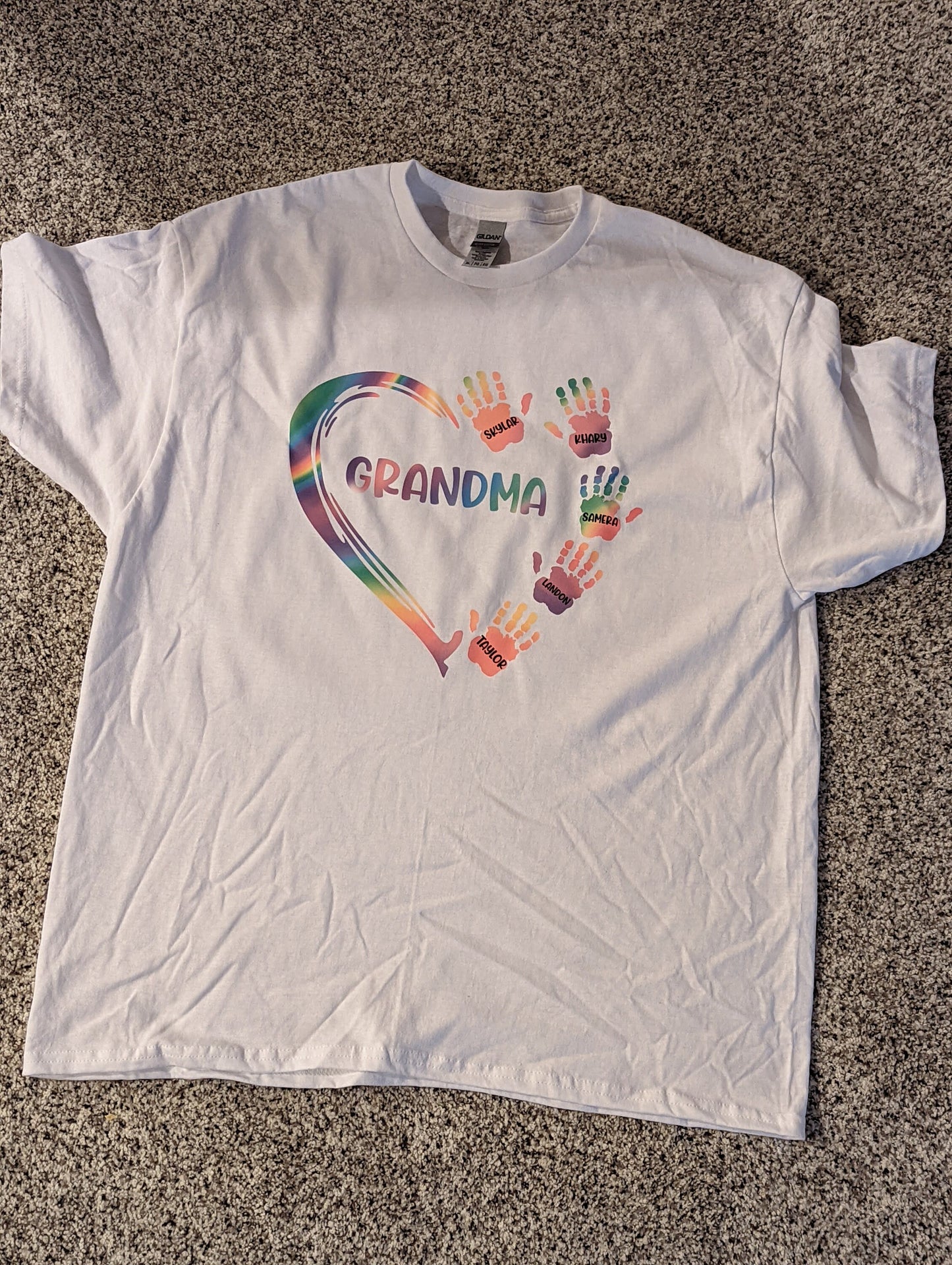 Grandma Heart/Handprints T-shirt