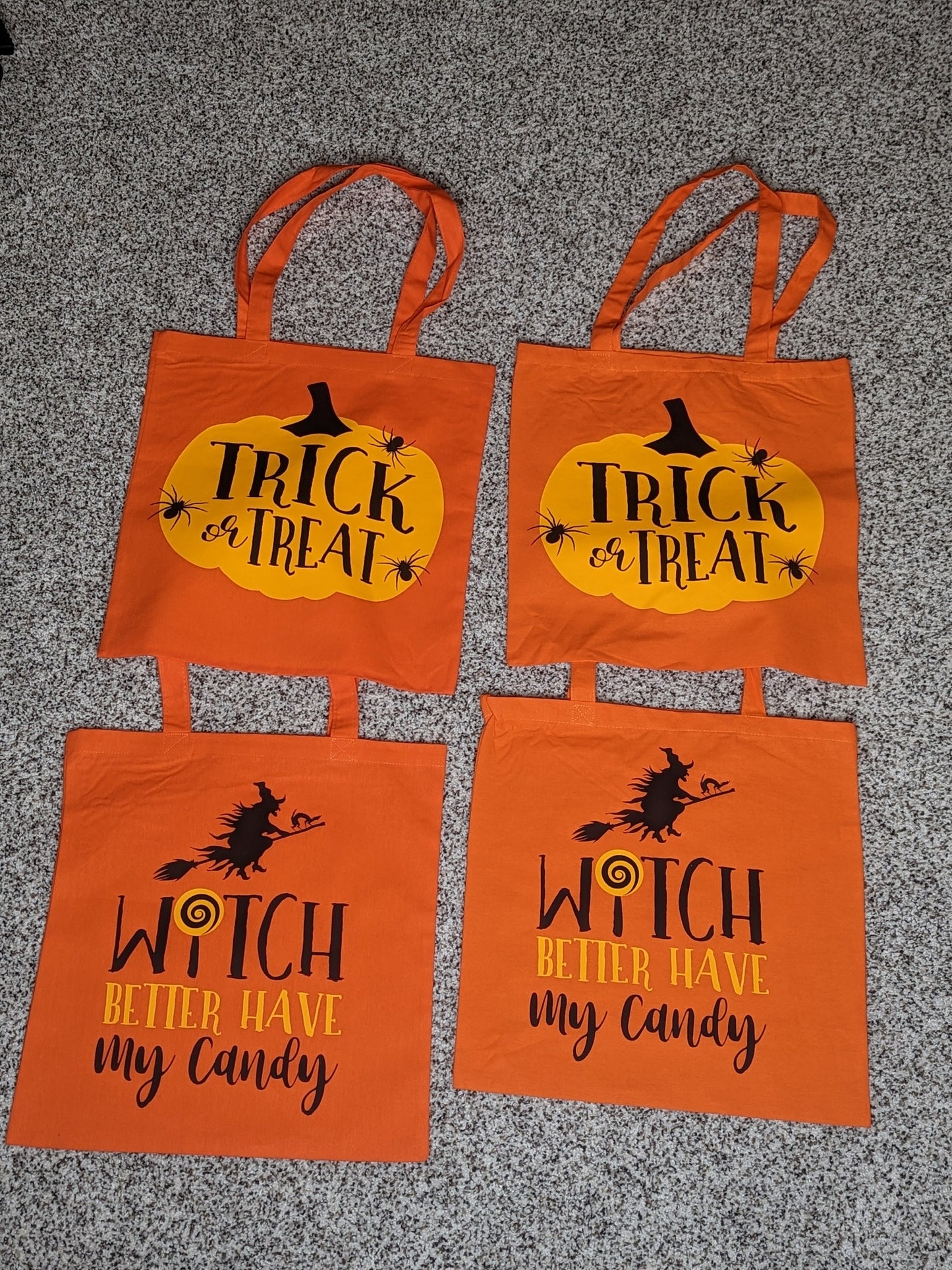 Trick or Treat Tote bags for Halloween