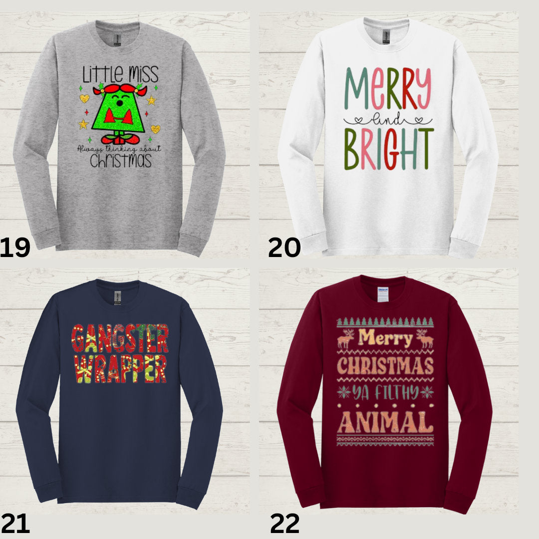 Winter Holiday Collection '23 long sleeve shirts